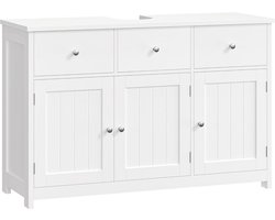 Wastafelonderkast 100 cm met 3 deuren en 2 laden voor badkamer