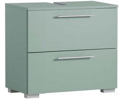 Wastafelonderkast - met lade en klep - 1 stuk - houtmateriaal