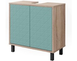 Wastafelonderkast Met Pootjes - Badkamerkastje Onder Wastafel - Mintgroen - Praktisch En Stijlvol Voor Moderne Badkamers