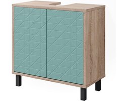Wastafelonderkast Met Pootjes - Badkamerkastje Onder Wastafel - Mintgroen - Praktisch En Stijlvol Voor Moderne Badkamers
