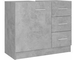 Wastafelonderkast met Uitsparing - Badkamermeubel - Onderkast - badkamer kastje