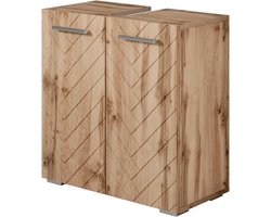 Wastafelonderkast met Uitsparing - Badkamermeubel - Onderkast - kast meubel