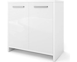 Wastafelonderkast - Met Uitsparing - Wit Hoogglans - 60 x 58 x 33 cm - 10,51 kg