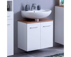 Wastafelonderkast Pares 60cm 2 lades - wit