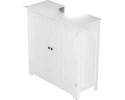 Wastafelonderkasten deluxe - Badkamerkast - Badkamermeubel - Wastafelkast - Wit