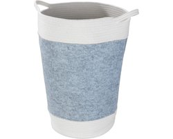 Wasverzamelaar Bea - 75 liter - grijs gerecycled polyester - vuile was verzamelen - 38x55 cm