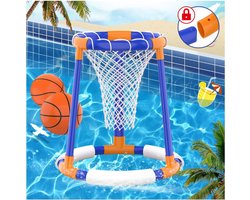 Water Speelgoed Zwembad Spel - Zwembad Basketbal Spel Drijvend Zwembad Basketbal Ring Voor Kinderen Volwassenen Opblaasbare Ring Met 2x Ballen + Net + Pomp Zwembad Speelgoed Voor 3 4 5 6 7 Jaar Jongens Meisjes