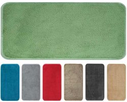 Waterabsorberend Vloerkleed - Deurmat Entree - Vocht en Vuil Opnemen - Antislip Rubberen Onderkant - 57 x 150 cm - Salie