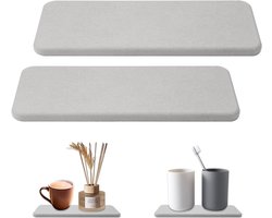 Waterabsorberende Steen Sink Tray 22x8cm - Diatomiet Coasters voor Badkamer, Keuken en Soap Holder