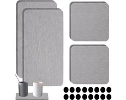 Waterabsorberende stenen voor de gootsteen - Diatomiet onderzetters voor vochtabsorptie, zeep- en borstelhouders, 4 stuks