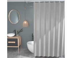 Waterafstotend Douchegordijn - Grijs - Polyester - 200 x 200 cm