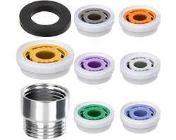 Waterbesparende Douche Doorstroombegrenzers voor Keuken en Badkamer - 7 Kleuren en 7 Instellingen voor Optimaal Waterverbruik