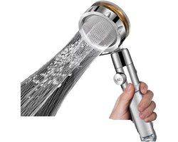 Waterbesparende Douchekop - Douchefilter Onder Druk - Milieuvriendelijk Douchen - One Touch Waterstop - Standaard Aansluiting - Blauw