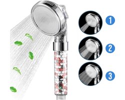 Waterbesparende Douchekop - Eco Douchekop – Waterbespaarder - Ionische - Regendouche - Handdouche met hoge druk - Massage douche - 3 standen