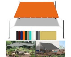 Waterbestendig Tuinzeil 2.1 x 3.4 m - UV-blok en weerbestendig Schaduwnet voor Buitenruimte