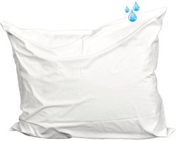 Waterdicht - afwasbaar kussen wit - 60x70 cm