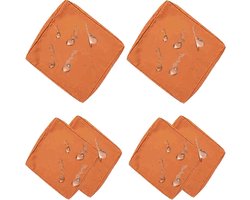 Waterdicht buitenkussen Slipcovers Set van 1/2/4/6 Patio kussenhoezen met rits 50x50 60x60 Sofa zetel kussenhoes voor L-bank/hoekbank Patio tuinstoelen rotan meubilair(B12,60x60x10cm (6pcs))