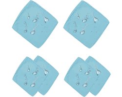 Waterdicht buitenkussen Slipcovers Set van 1/2/4/6 Patio kussenhoezen met rits 50x50 60x60 Sofa zetel kussenhoes voor L-bank/hoekbank Patio tuinstoelen rotan meubilair(B14,50x50x5cm(6pcs))