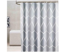 Waterdicht Douchegordijn met Gewicht - Schimmelbestendig en Kreukvrij - 80 x 200 cm - Grijs