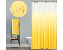 Waterdicht Gele Douchegordijn met Zonnebloem Design - Perfect voor Badkamer Decor