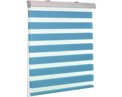 Waterdicht Jaloezieën - Decoratief Gordijn - Inkt Bescherming - Stof Polyestervezel - 35 x 340 cm - Blauw