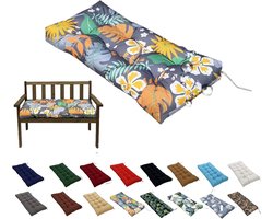 Waterdicht Tuinkussen 130x50 cm - Dik Zitkussen Binnen & Buiten met Antislip Bevestiging