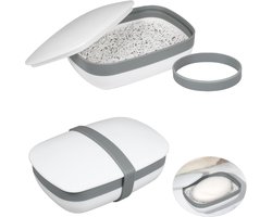 Waterdicht Zeepbakje Reis met Deksel - Lekvrij en Draagbaar Zeepdoosje voor Badkamer, Sportschool, Camping en School