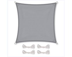 Waterdicht Zonnezeil 2.60 x 2.60 m – Lichte Grijze Schaduw Bescherming voor Terras en Balkon