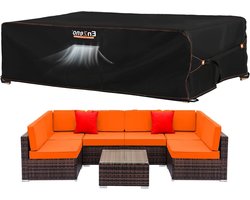 Waterdichte afdekking voor tuinmeubelen - Bescherm uw meubels - 1 stuk - Zwart - 420D Oxford-weefsel - 250 x 210 x 90 cm