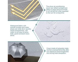 Waterdichte airconditionerhoes voor buiten, beschermhoes in drie maten, weerbestendig.