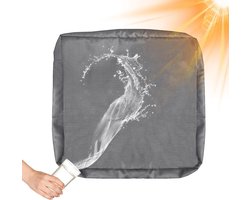 Waterdichte Bankkussenhoezen For Buiten, Outdoor Tuinbank Zitkussenhoes Met Rits, Kussenhoezen Voor Patio Tuin Bank Rotan Meubels (Grey,150x30x5 cm)