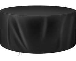 Waterdichte beschermhoes 420D Oxford-weefsel voor tuinmeubelen - Anti-UV, stofdicht, winddicht - Terrasmeubels rond 180 x 90 cm