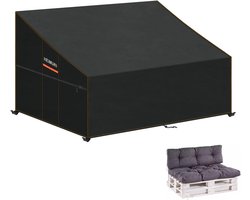 Waterdichte Beschermhoes voor Palletbank met Ventilatieopeningen en UV-Bescherming - 138 x 99 x 80/40 cm