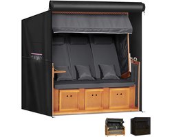 Waterdichte Beschermhoes voor Strandkorf met Ventilatieopeningen – UV-Bestendig en Scheurvast – 165x100x165/145cm