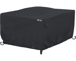 Waterdichte beschermhoes voor vierkante vuurtafel - Zwart