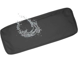 Waterdichte Buitenbank Kussenhoezen voor Tuinset Sofa Stoel met Rits, Antislip Tuinkussen Vervangende Hoes voor Rotan Meubilair op Terrassen(Donkergrijs,160x60x8cm)
