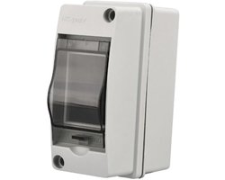 Waterdichte elektrische behuizing voor buiten met dubbele module, IP65 waterdichte elektrische kast/box, geschikt voor garages, villa's, laadstations en bouwplaatsen.