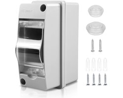 Waterdichte elektrische doos IP65 - 1 rij - ABS materiaal - Bescherming tegen water en stof - m-winkel