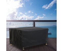 Waterdichte en UV-bestendige beschermhoes voor tuinmeubelen, 420D Oxford stof, 210 x 120 x 71 cm, zwart