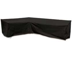Waterdichte Hoes voor V-vormige Tuinmeubelen - Beschermhoes 215x215x87 cm (Zwart Oxford Stof, Vorst-/Regenbestendig) voor Rotan Banken, Terrasmeubilair & Verhuizing