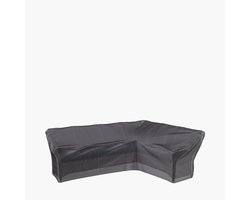 Waterdichte L-vormige Bankovertrek voor Tuinset | Ademend en Rotan Beschermhoes 270x210x90 cm