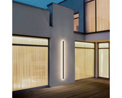 Waterdichte Lange Wandlamp 150 Cm - 45W Villa Verlichting - Donkergrijs IP65 Design - Voor Tuin, Terras, Woonkamer & Slaapkamer