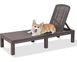 Waterdichte Lounge Stoel voor buiten - Comfortabele Chaise Lounge voor Tuin en Zwembad