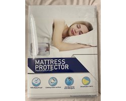 Waterdichte matras/topper beschermer - waterafstotend - Molton - Hoeslaken- 90x200 cm