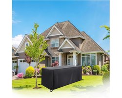 Waterdichte meubelhoezen voor buiten 250x100x75cm/LxBxH Heavy Duty buitensectionele bankhoes patio tuinmeubelhoes voor sectionele bank, tafel en stoelen, rechthoekige tafelhoes voor gazon, achtertuin