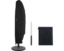 Waterdichte Parasolhoes voor Zweefparasol - 420D Oxford-stof, Telescoopstang met Ritssluiting (265 x 40/70/50 cm),Outdoor sunshade cover