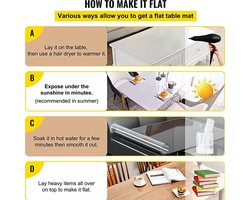 Waterdichte PVC Tafelkleed Protector - 1.5 mm Dikte - Optimale Bescherming voor Salontafels en Eettafels