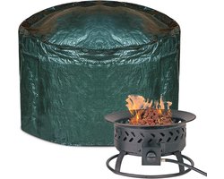 Waterdichte Ronde Vuurkorf Cover - Heavy Duty UV-bestendig met Trekkoord (84 x 50 x 0,5 CM)