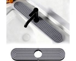 Waterdichte Tapmat voor Meubels - Bescherming tegen Vlekken en Spatten in Keuken en Badkamer (45 x 10 cm, Donkergrijs)