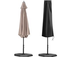 Waterdichte terrasparasolhoes 420D Oxford-stof met ritssluiting - Geschikt voor parasol Ø 200 cm - Tuin en buiten gebruik zweefparasolhoes